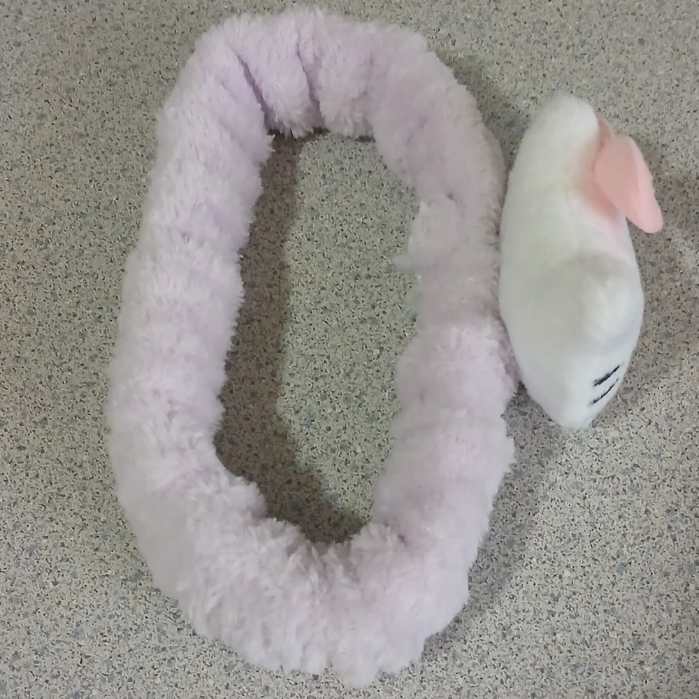 Hello Kitty Lavender Headwrap with Pink Bow, 2. Headwrap, Plain Large Pink Bow